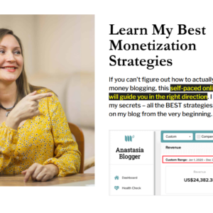 Anastasia Gutnikova Blog Your Way to $10k Course