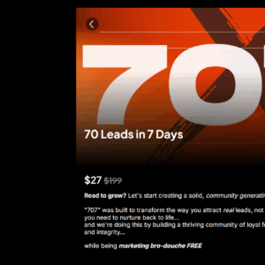 70 Leads in 7 days by Ryan Carroll