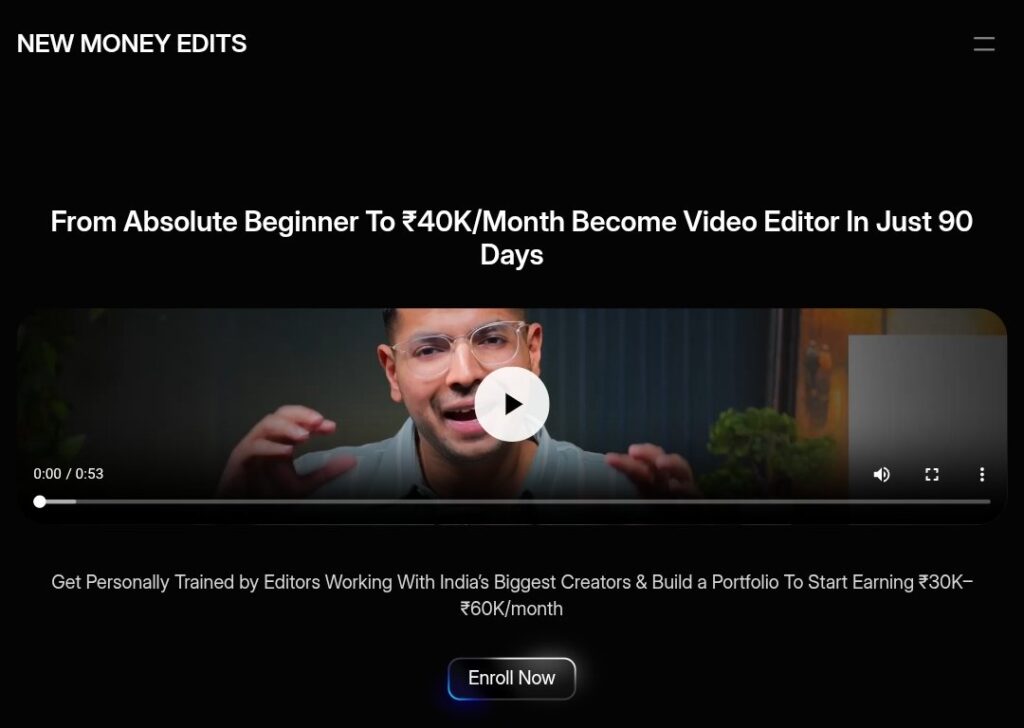Scroll Stopping Edits – video editing course