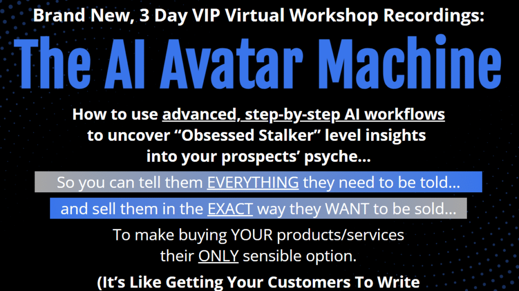 Luke Mills Iha & Mario Castelli – The Infinite AI Ads Machine VIP Workshop